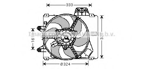 PRASCO FT7502 Fan, radiator